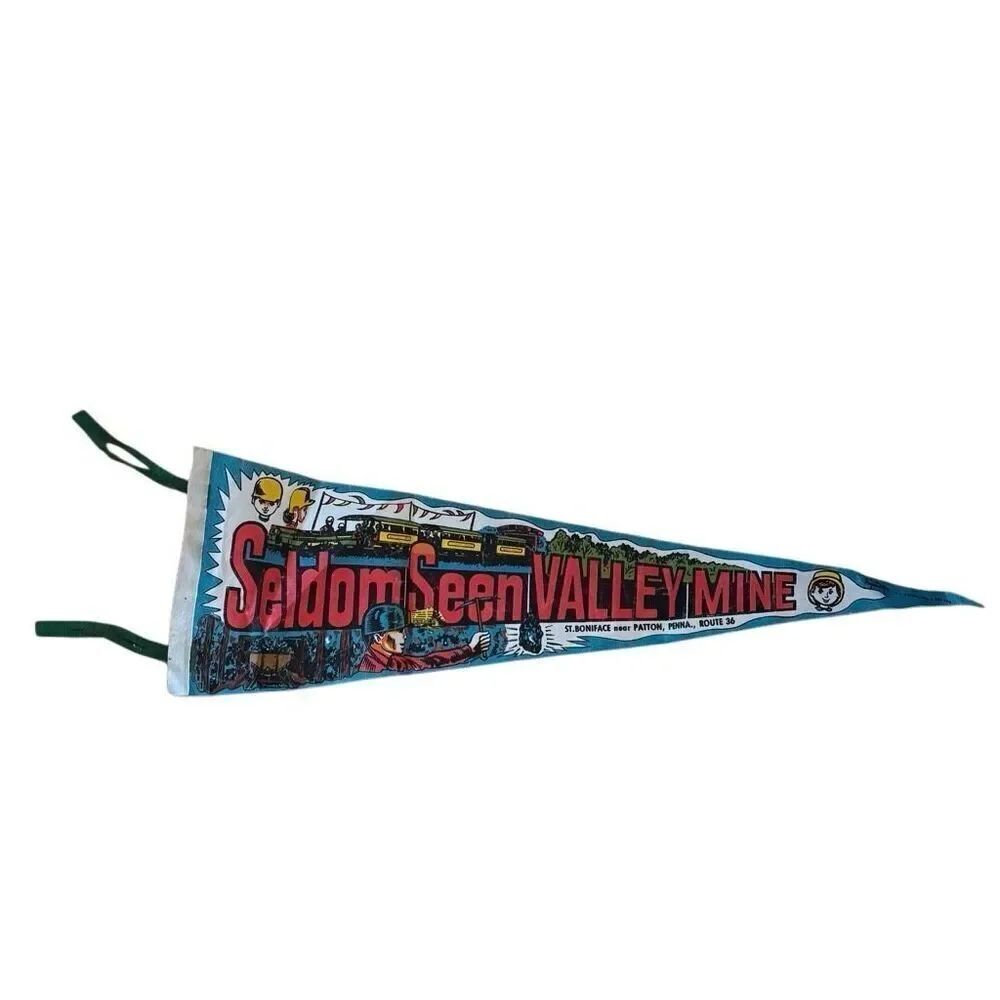 Seldom Seen Valley Mine St. Boniface PA Felt Pennant